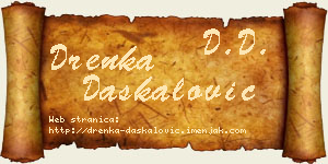 Drenka Daskalović vizit kartica